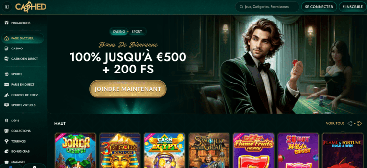 Cashed Nouveau casino en ligne